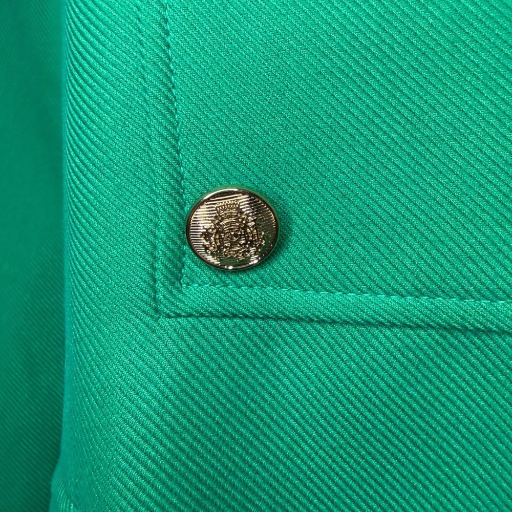 ZARA Women's Small Buttoned Tailored Coat Apple Green Double Breasted - Picture 4 of 10